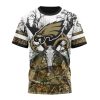 Philadelphia Eagles Custom Name Number Deer Skull And Forest T-Shirt