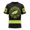 Philadelphia Eagles Custom Name Number Special FireFighter Uniform T-Shirt