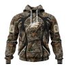 Philadelphia Eagles Custom Name Number Special Hunting Camo Pullover Hoodie