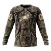 Philadelphia Eagles Custom Name Number Special Hunting Camo Sweatshirt