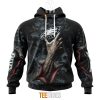Philadelphia Eagles Halloween Horror Skull Pullover Hoodie