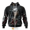 Philadelphia Eagles Halloween Horror Skull Zip Up Hoodie