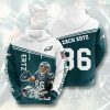 Philadelphia Eagles Zach Ertz Green White Pullover Hoodie