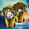 Pittsburgh Steelers Custom Name Flower Summer Tropical Hawaiian Shirt