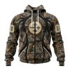 Pittsburgh Steelers Custom Name Number Special Hunting Camo Zip Up Hoodie