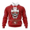San Francisco 49ers Custom Name Number Kits For Dia De Muertos Pullover Hoodie
