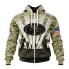 San Francisco 49ers Custom Name Number Veterans And Families Zip Up Hoodie