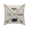 Seattle Seahawks Cross Arrow Square Pillow Case