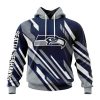 Seattle Seahawks Custom Name Number MotoCross Concept Pullover Hoodie