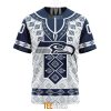 Seattle Seahawks Custom Name Number Native Pattern T-Shirt