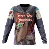 Tampa Bay Buccaneers Custom Name Number Mandalorian And Baby Yoda Sweatshirt