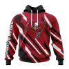 Tampa Bay Buccaneers Custom Name Number MotoCross Concept Pullover Hoodie