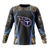 Tennessee Titans Custom Name Number Camo Hunting Sweatshirt