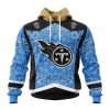 Tennessee Titans Custom Name Number Classic Style Pullover Hoodie