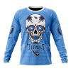 Tennessee Titans Custom Name Number Kits For Dia De Muertos Sweatshirt