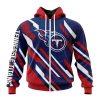 Tennessee Titans Custom Name Number MotoCross Concept Zip Up Hoodie