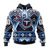 Tennessee Titans Custom Name Number Native Concepts Pullover Hoodie