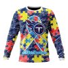 Tennessee Titans Custom Name Number Puzzle Autism Awareness Sweatshirt