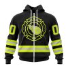 Tennessee Titans Custom Name Number Special FireFighter Uniform Zip Up Hoodie