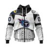 Tennessee Titans Custom Name Number Star Wars Zip Up Hoodie