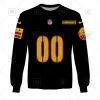 Washington Commanders Custom Name Number Black Alternate Jersey Sweatshirt