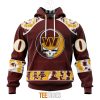 Washington Commanders Custom Name Number Grateful Dead Pullover Hoodie