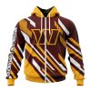 Washington Commanders Custom Name Number MotoCross Concept Zip Up Hoodie