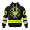 Washington Commanders Custom Name Number Special FireFighter Uniform Zip Up Hoodie