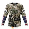 Washington Commanders Custom Name Number Veteran Salute To Service Sweatshirt