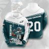 Philadelphia Eagles Brian Dawkins Green White Pullover Hoodie