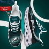 Philadelphia Eagles Custom Name Green Black Max Soul Shoes V2