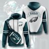 Philadelphia Eagles Green Fire Pullover Hoodie