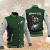 Philadelphia Eagles Green Skull Baseball Jacket