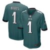 Philadelphia Eagles Jalen Hurts Nike Midnight Green NFL Game Jersey