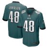 Philadelphia Eagles Patrick Johnson Nike Midnight Green NFL Game Jersey