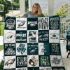 Philadelphia Eagles White Green Quilt Blanket