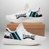 Philadelphia Eagles White Green Yeezy Boost Sneakers