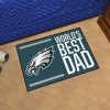 Philadelphia Eagles World's Best Dad Rubber Doormat