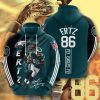 Philadelphia Eagles Zach Ertz Green Black Stripes Pullover Hoodie