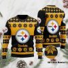 Pittsburgh Steelers Logo Ugly Christmas Black Golden Sweater