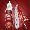 San Francisco 49ers Custom Name Red Max Soul Shoes