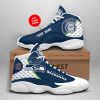 Seattle Seahawks Custom Name Air Jordan 13 Shoes V2