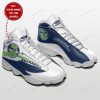 Seattle Seahawks Custom Name Grey Navy Air Jordan 13 Shoes