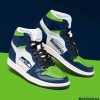 Seattle Seahawks Green Navy Air Jordan 1 High Sneakers V3