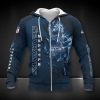 Seattle Seahawks Navy Black Zip Up Hoodie