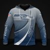 Seattle Seahawks Navy Grey Pullover Hoodie