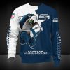 Seattle Seahawks Navy White Mascot Sweatshirt
