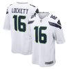 Seattle Seahawks Tyler Lockett Nike White NFL Game Jersey