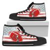 Tampa Bay Buccaneers America Flag High Top Shoes