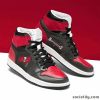 Tampa Bay Buccaneers Red Black Air Jordan 1 High Sneakers V3